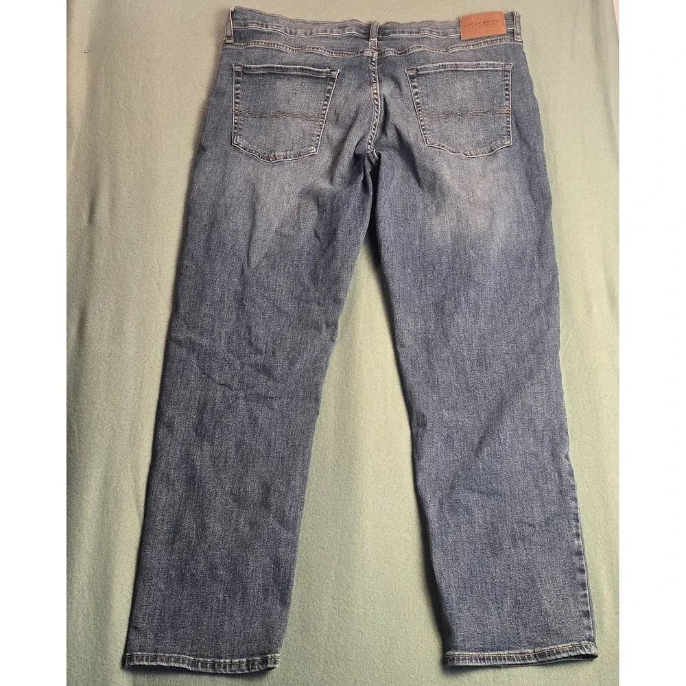 Lucky Brand 221 Straight Leg Jeans Mens 40x32‎ Medium Wash Blue Denim Pants